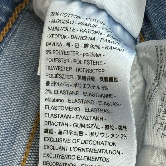 Levi’s Cutoff Denim Shorts Women’s Size 27 Blue 2" Inseam Pockets Shortie Bootie - Picture 10 of 12